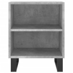 vidaXL Noptiere, 2 buc., gri beton, 40x30x50 cm, lemn compozit