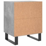 vidaXL Noptiere, 2 buc., gri beton, 40x30x50 cm, lemn compozit
