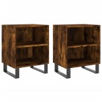 vidaXL Noptiere, 2 buc., stejar fumuriu, 40x30x50 cm, lemn compozit vidaXL Noptiere, 2 buc., stejar fumuriu, 40x30x50 cm, lemn compozit