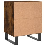 vidaXL Noptiere, 2 buc., stejar fumuriu, 40x30x50 cm, lemn compozit vidaXL Noptiere, 2 buc., stejar fumuriu, 40x30x50 cm, lemn compozit