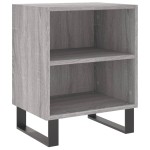 vidaXL Noptiere, 2 buc., gri sonoma, 40x30x50 cm, lemn compozit vidaXL Noptiere, 2 buc., gri sonoma, 40x30x50 cm, lemn compozit