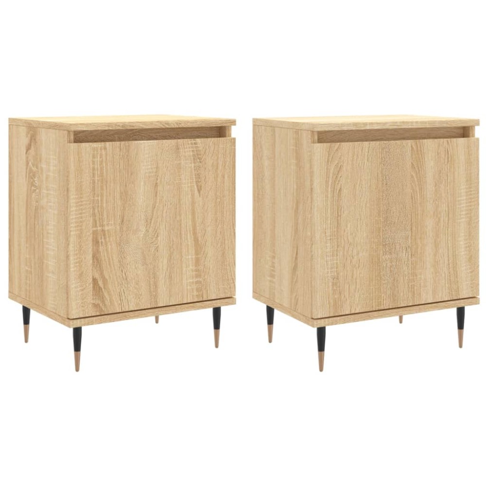vidaXL Noptiere, 2 buc., stejar sonoma, 40x30x50 cm, lemn compozit