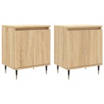 vidaXL Noptiere, 2 buc., stejar sonoma, 40x30x50 cm, lemn compozit vidaXL Noptiere, 2 buc., stejar sonoma, 40x30x50 cm, lemn compozit