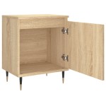 vidaXL Noptiere, 2 buc., stejar sonoma, 40x30x50 cm, lemn compozit vidaXL Noptiere, 2 buc., stejar sonoma, 40x30x50 cm, lemn compozit