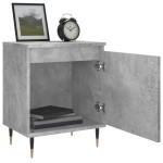 vidaXL Noptiere, 2 buc., gri beton, 40x30x50 cm, lemn compozit