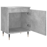 vidaXL Noptiere, 2 buc., gri beton, 40x30x50 cm, lemn compozit