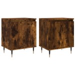 vidaXL Noptiere, 2 buc., stejar fumuriu, 40x30x50 cm, lemn compozit vidaXL Noptiere, 2 buc., stejar fumuriu, 40x30x50 cm, lemn compozit