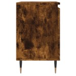 vidaXL Noptiere, 2 buc., stejar fumuriu, 40x30x50 cm, lemn compozit vidaXL Noptiere, 2 buc., stejar fumuriu, 40x30x50 cm, lemn compozit