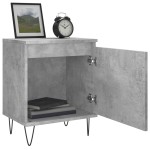 vidaXL Noptiere, 2 buc., gri beton, 40x30x50 cm, lemn compozit