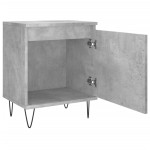 vidaXL Noptiere, 2 buc., gri beton, 40x30x50 cm, lemn compozit