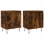 vidaXL Noptiere, 2 buc., stejar fumuriu, 40x30x50 cm, lemn compozit vidaXL Noptiere, 2 buc., stejar fumuriu, 40x30x50 cm, lemn compozit