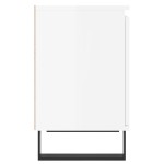 vidaXL Noptiere, 2 buc., alb extralucios, 40x30x50 cm, lemn compozit vidaXL Noptiere, 2 buc., alb extralucios, 40x30x50 cm, lemn compozit