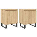 vidaXL Noptiere, 2 buc., stejar sonoma, 40x30x50 cm, lemn compozit vidaXL Noptiere, 2 buc., stejar sonoma, 40x30x50 cm, lemn compozit