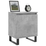 vidaXL Noptiere, 2 buc., gri beton, 40x30x50 cm, lemn compozit
