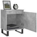 vidaXL Noptiere, 2 buc., gri beton, 40x30x50 cm, lemn compozit