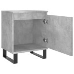 vidaXL Noptiere, 2 buc., gri beton, 40x30x50 cm, lemn compozit