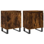 vidaXL Noptiere, 2 buc., stejar fumuriu, 40x30x50 cm, lemn compozit vidaXL Noptiere, 2 buc., stejar fumuriu, 40x30x50 cm, lemn compozit