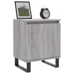 vidaXL Noptiere, 2 buc., gri sonoma, 40x30x50 cm, lemn compozit vidaXL Noptiere, 2 buc., gri sonoma, 40x30x50 cm, lemn compozit