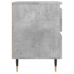 vidaXL Noptieră, gri beton, 40x35x50 cm, lemn compozit