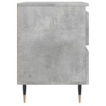 vidaXL Noptiere, 2 buc., gri beton, 40x35x50 cm, lemn compozit vidaXL Noptiere, 2 buc., gri beton, 40x35x50 cm, lemn compozit