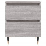 vidaXL Noptiere, 2 buc., gri sonoma, 40x35x50 cm, lemn compozit vidaXL Noptiere, 2 buc., gri sonoma, 40x35x50 cm, lemn compozit