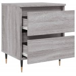 vidaXL Noptiere, 2 buc., gri sonoma, 40x35x50 cm, lemn compozit vidaXL Noptiere, 2 buc., gri sonoma, 40x35x50 cm, lemn compozit