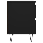vidaXL Noptiere, 2 buc., negru, 40x35x50 cm, lemn compozit vidaXL Noptiere, 2 buc., negru, 40x35x50 cm, lemn compozit