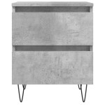 vidaXL Noptiere, 2 buc., gri beton, 40x35x50 cm, lemn compozit vidaXL Noptiere, 2 buc., gri beton, 40x35x50 cm, lemn compozit
