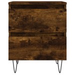 vidaXL Noptiere, 2 buc., stejar fumuriu, 40x35x50 cm, lemn compozit vidaXL Noptiere, 2 buc., stejar fumuriu, 40x35x50 cm, lemn compozit