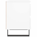 vidaXL Noptiere, 2 buc., alb, 40x35x50 cm, lemn compozit