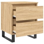 vidaXL Noptieră, stejar sonoma, 40x35x50 cm, lemn compozit