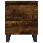 vidaXL Noptieră, stejar fumuriu, 40x35x50 cm, lemn compozit