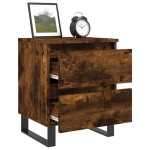 vidaXL Noptiere, 2 buc., stejar fumuriu, 40x35x50 cm, lemn compozit vidaXL Noptiere, 2 buc., stejar fumuriu, 40x35x50 cm, lemn compozit