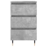 vidaXL Noptiere, 2 buc., gri beton, 40x35x69 cm, lemn compozit