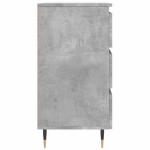 vidaXL Noptiere, 2 buc., gri beton, 40x35x69 cm, lemn compozit