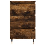 vidaXL Noptiere, 2 buc., stejar fumuriu, 40x35x69 cm, lemn compozit vidaXL Noptiere, 2 buc., stejar fumuriu, 40x35x69 cm, lemn compozit