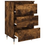 vidaXL Noptiere, 2 buc., stejar fumuriu, 40x35x69 cm, lemn compozit vidaXL Noptiere, 2 buc., stejar fumuriu, 40x35x69 cm, lemn compozit