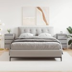 vidaXL Noptiere, 2 buc., gri sonoma, 40x35x69 cm, lemn compozit vidaXL Noptiere, 2 buc., gri sonoma, 40x35x69 cm, lemn compozit