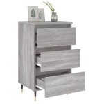 vidaXL Noptiere, 2 buc., gri sonoma, 40x35x69 cm, lemn compozit vidaXL Noptiere, 2 buc., gri sonoma, 40x35x69 cm, lemn compozit