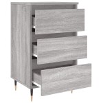 vidaXL Noptiere, 2 buc., gri sonoma, 40x35x69 cm, lemn compozit vidaXL Noptiere, 2 buc., gri sonoma, 40x35x69 cm, lemn compozit