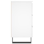 vidaXL Noptiere, 2 buc., alb, 40x35x69 cm, lemn compozit