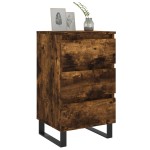 vidaXL Noptiere, 2 buc., stejar fumuriu, 40x35x69 cm, lemn compozit vidaXL Noptiere, 2 buc., stejar fumuriu, 40x35x69 cm, lemn compozit