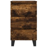 vidaXL Noptiere, 2 buc., stejar fumuriu, 40x35x69 cm, lemn compozit vidaXL Noptiere, 2 buc., stejar fumuriu, 40x35x69 cm, lemn compozit