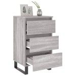 vidaXL Noptiere, 2 buc., gri sonoma, 40x35x69 cm, lemn compozit vidaXL Noptiere, 2 buc., gri sonoma, 40x35x69 cm, lemn compozit