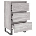 vidaXL Noptiere, 2 buc., gri sonoma, 40x35x69 cm, lemn compozit vidaXL Noptiere, 2 buc., gri sonoma, 40x35x69 cm, lemn compozit