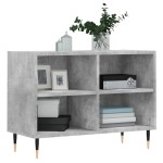 vidaXL Comodă TV, gri beton, 69,5x30x50 cm, lemn compozit vidaXL Comodă TV, gri beton, 69,5x30x50 cm, lemn compozit