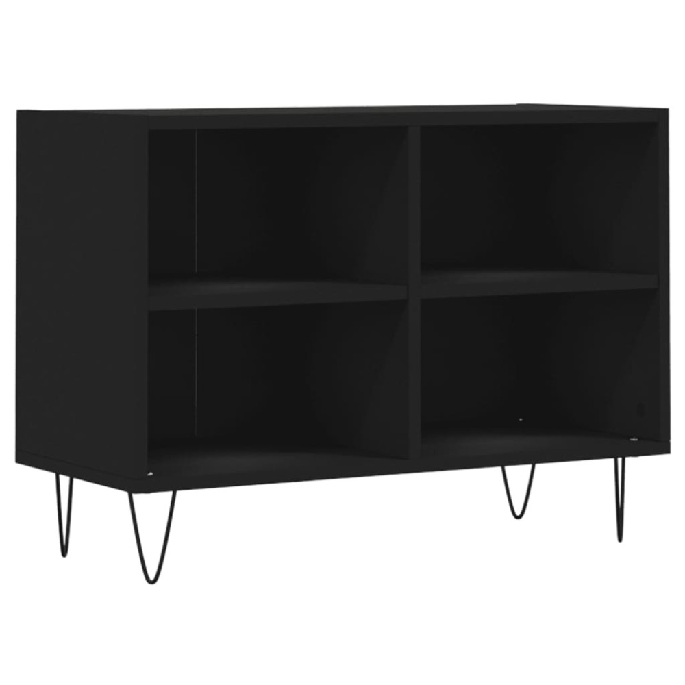 vidaXL Comodă TV, negru, 69,5x30x50 cm, lemn compozit