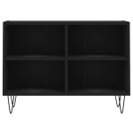 vidaXL Comodă TV, negru, 69,5x30x50 cm, lemn compozit