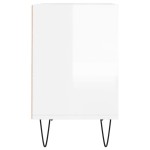 vidaXL Comodă TV, alb extralucios, 69,5x30x50 cm, lemn compozit vidaXL Comodă TV, alb extralucios, 69,5x30x50 cm, lemn compozit