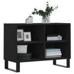 vidaXL Comodă TV, negru, 69,5x30x50 cm, lemn compozit